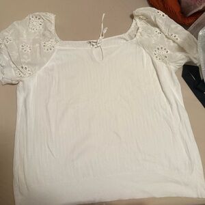 Eyelet blouse